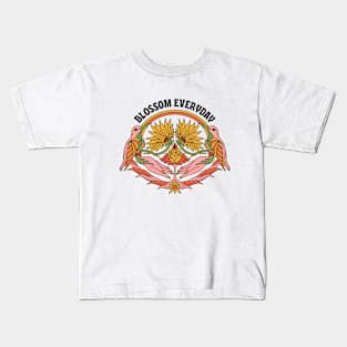 Blossoming Birds and Flowers Kids T-Shirt